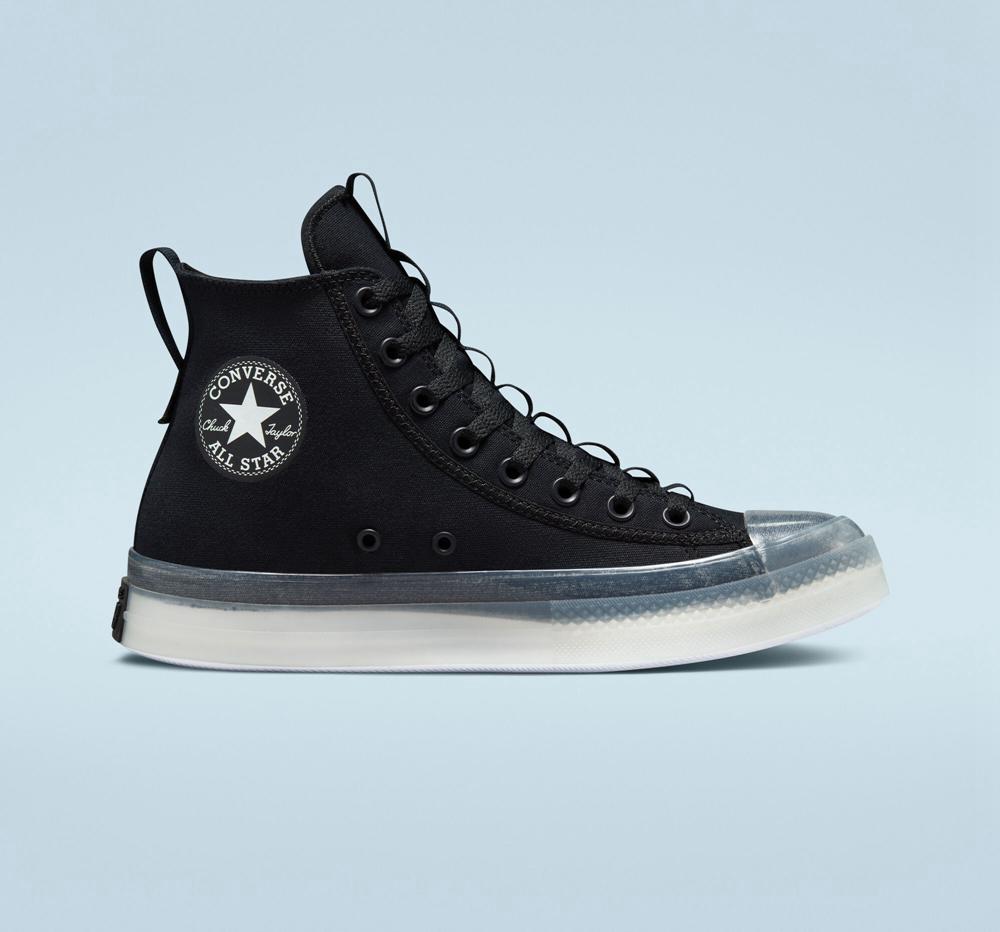 Black / Black / White Men's Converse Chuck Taylor All Star Cx Explore Unisex High Tops India | YWAV-48301