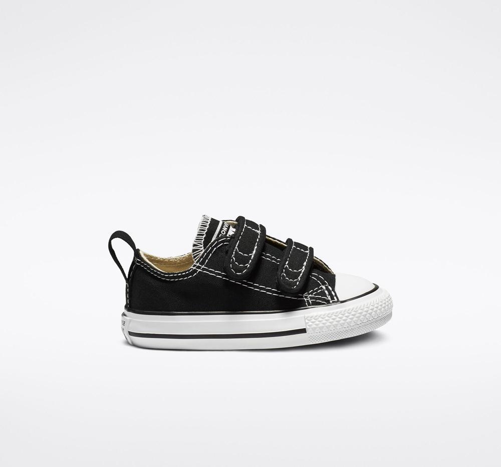 Black Boys' Converse Chuck Taylor All Star Easy On Toddler Low Tops India | AUQT-34581