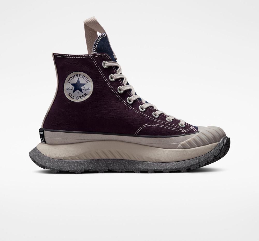 Black Cherry / Papyrus / Obsidian Men's Converse Chuck 70 At Cx Counter Climate Unisex High Tops India | HQLO-42951