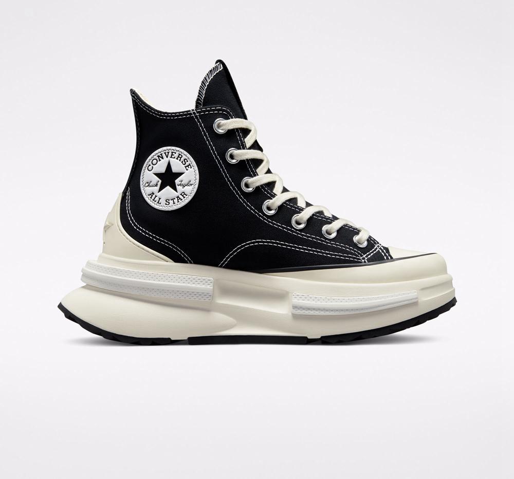 Black / Egret / White Men's Converse Run Star Legacy Cx Unisex High Tops India | TMEA-89350