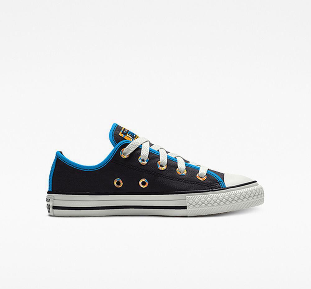 Black Putty Boys' Converse Custom Chuck Taylor All Star By You Little Kids Low Tops India | KJZW-98360