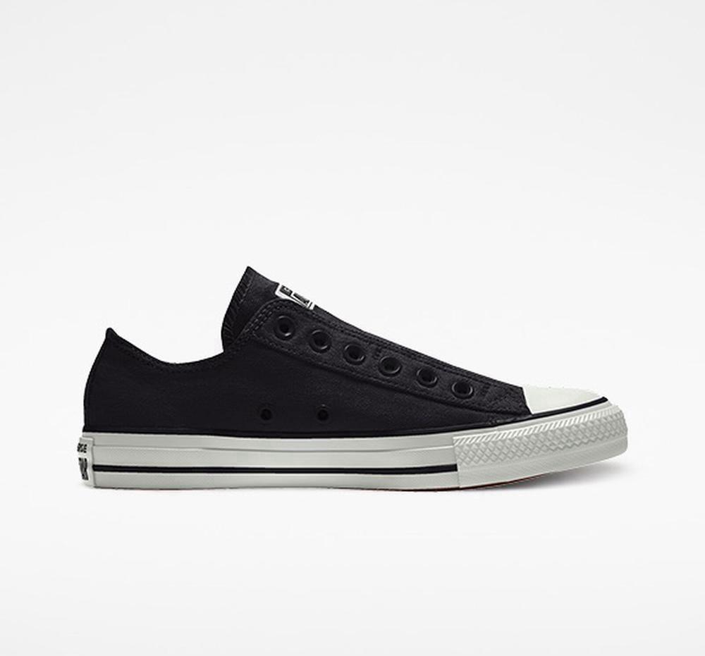 Black Women's Converse Custom Chuck Taylor All Star Slip By You Unisex Low Tops India | WCTB-85026