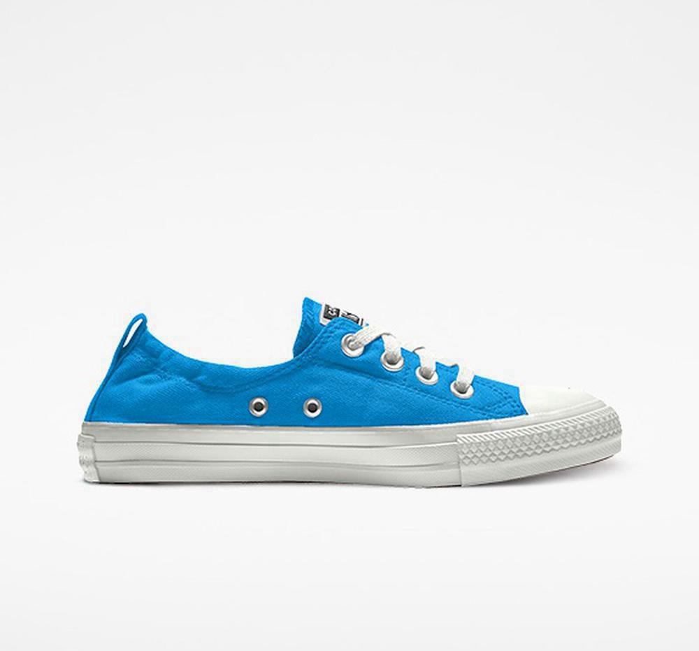 Blue Hero Women's Converse Custom Chuck Taylor All Star Shoreline Slip By You Low Tops India | KSTM-64589