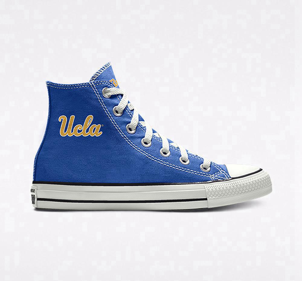 Blue Men's Converse Custom Chuck Taylor All Star Ucla Bruins By You Unisex High Tops India | ABIF-35169