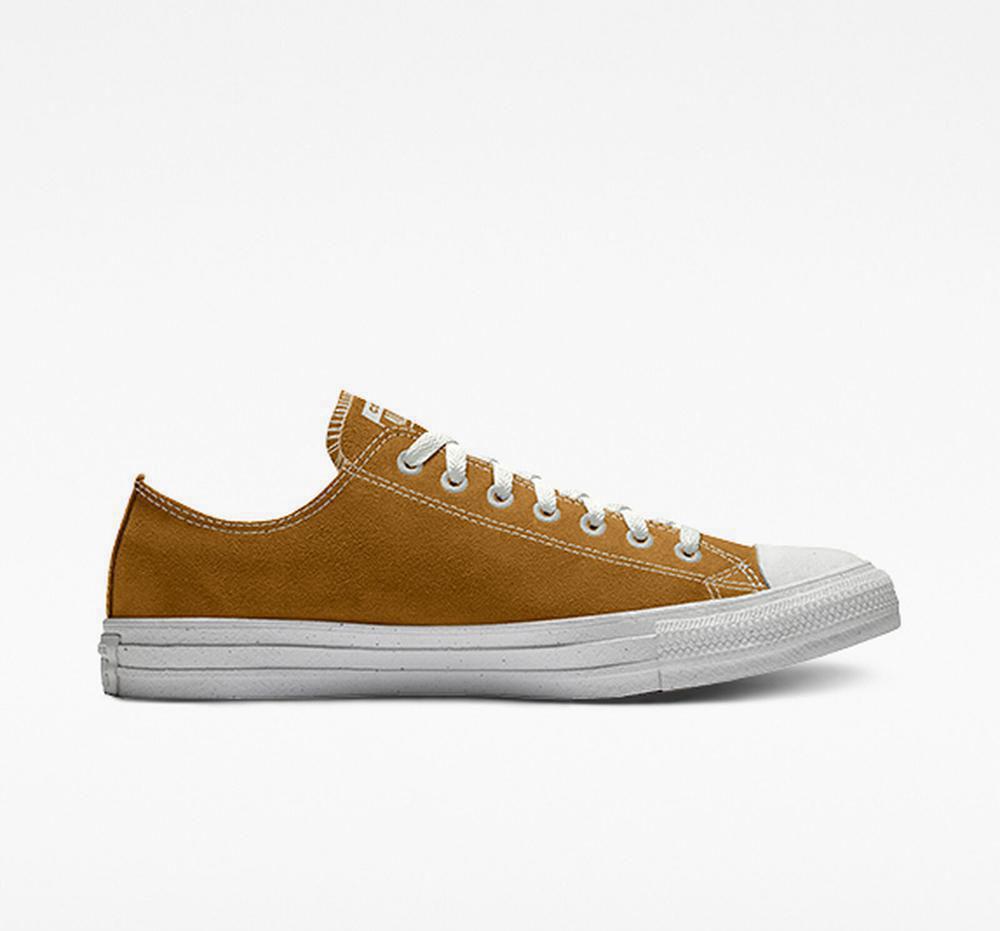 Brown Wheat Women's Converse Custom Chuck Taylor All Star Surplus By You Unisex Low Tops India | ZWYS-13679