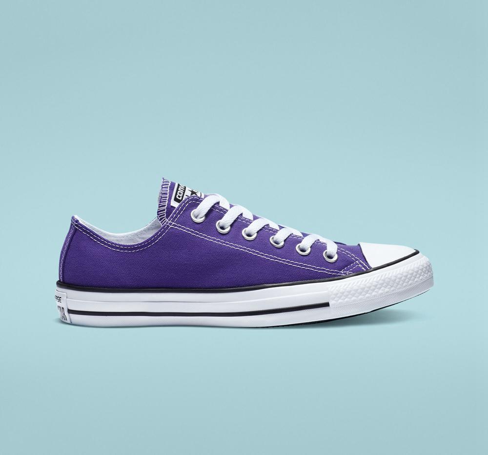 Electric Purple Men's Converse Chuck Taylor All Star Classic Unisex Low Tops India | ICKY-83405