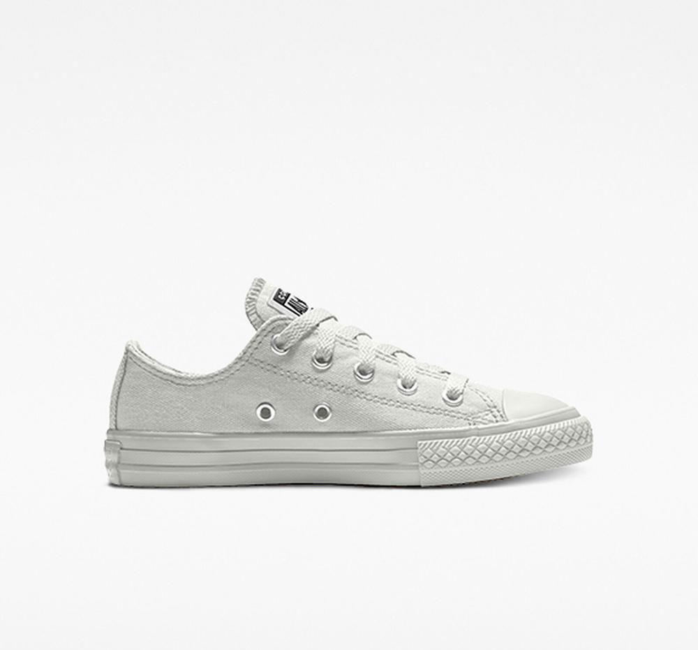 Grey Boys' Converse Custom Chuck Taylor All Star By You Little Kids Low Tops India | JBLW-27834