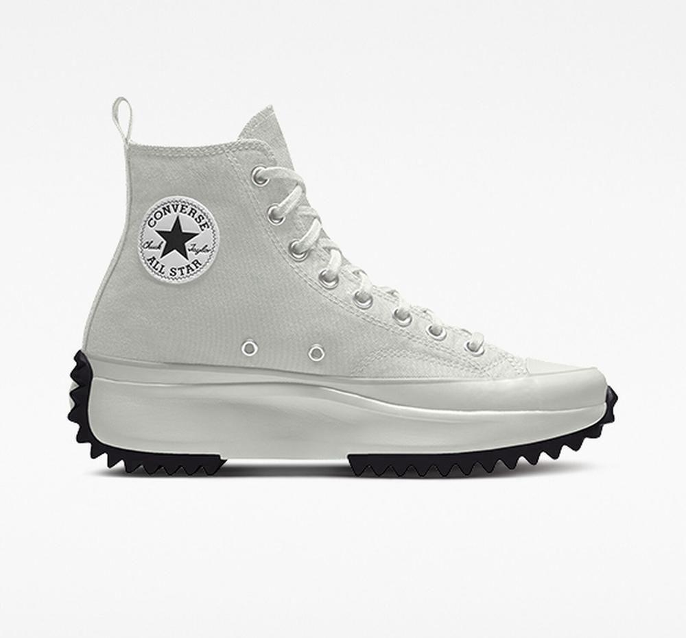 Grey Women's Converse Custom Run Star Hike By You Unisex High Top Platform Shoes India | BSLI-30125