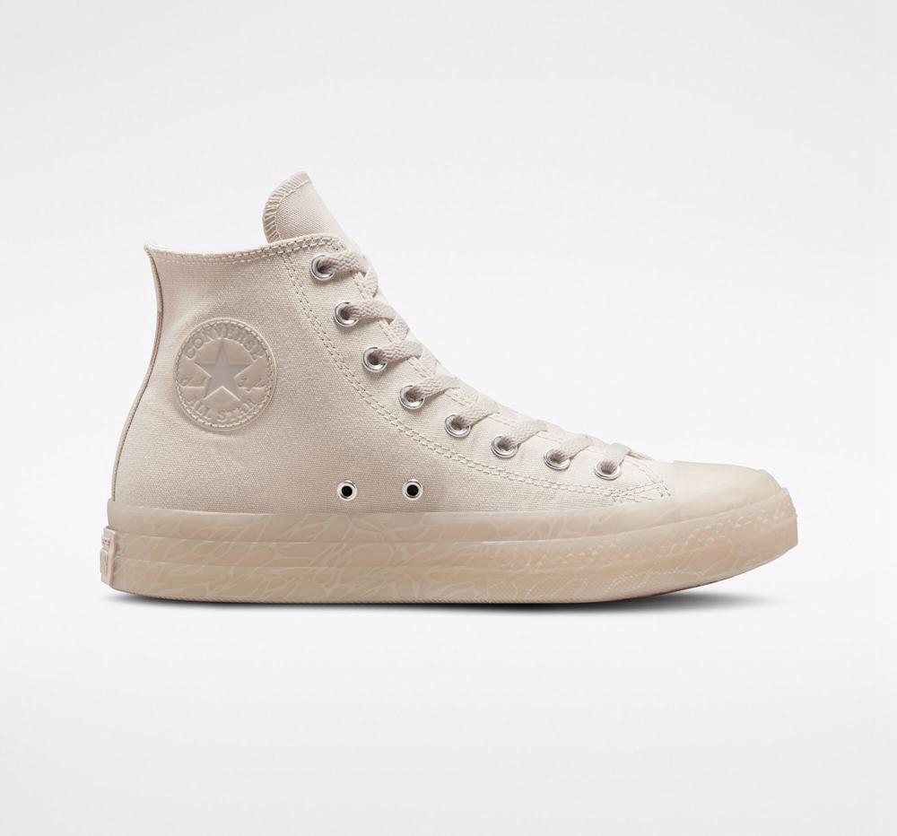 Khaki Desert Sand / Pale Putty Men's Converse Chuck Taylor All Star Cx Tonal Bark Unisex High Tops India | SBCD-12740