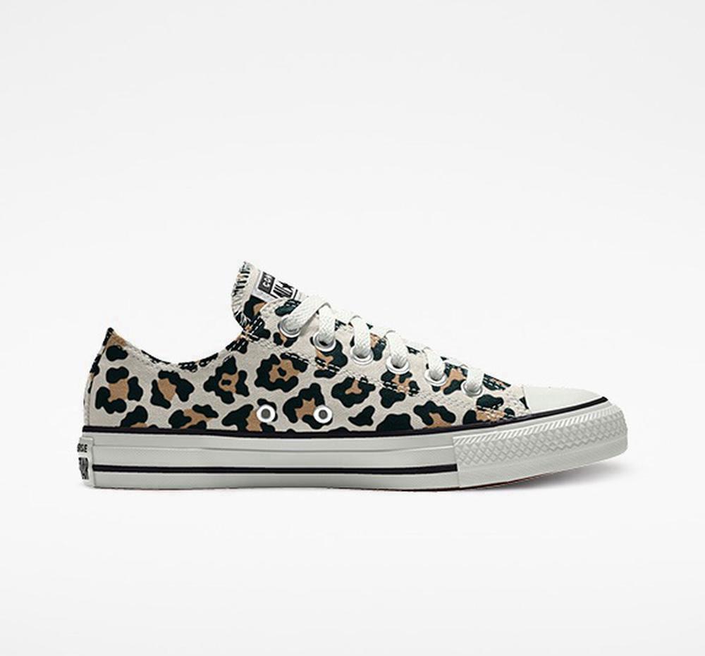 Leopard Men's Converse Custom Chuck Taylor All Star By You Unisex Low Tops India | JOTY-43165