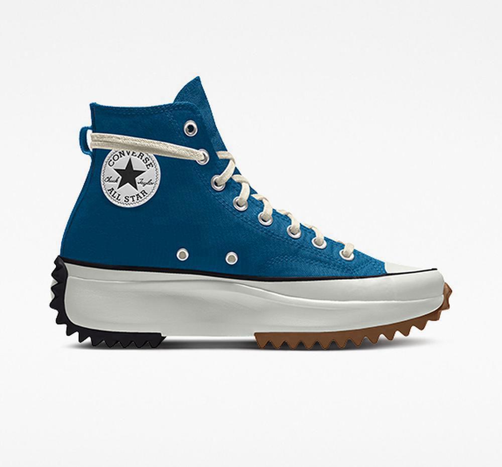 Marinablue Men's Converse Custom Run Star Hike By You Unisex High Tops India | CEOS-26459