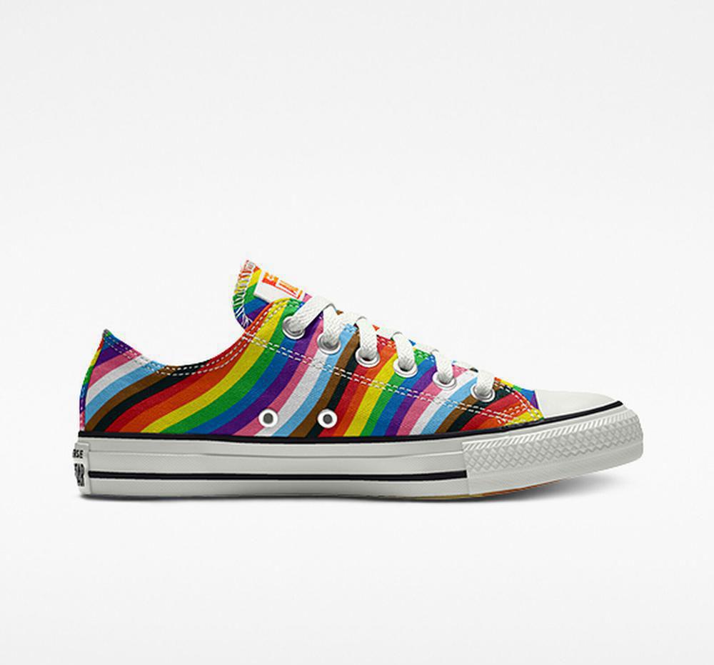 Multicolor Men's Converse Custom Chuck Taylor All Star Pride By You Unisex Low Tops India | FPGS-83659