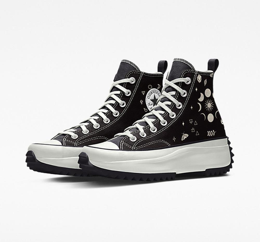 Mystic Black Men's Converse Custom Run Star Hike By You Unisex High Tops India | ZHPT-05489