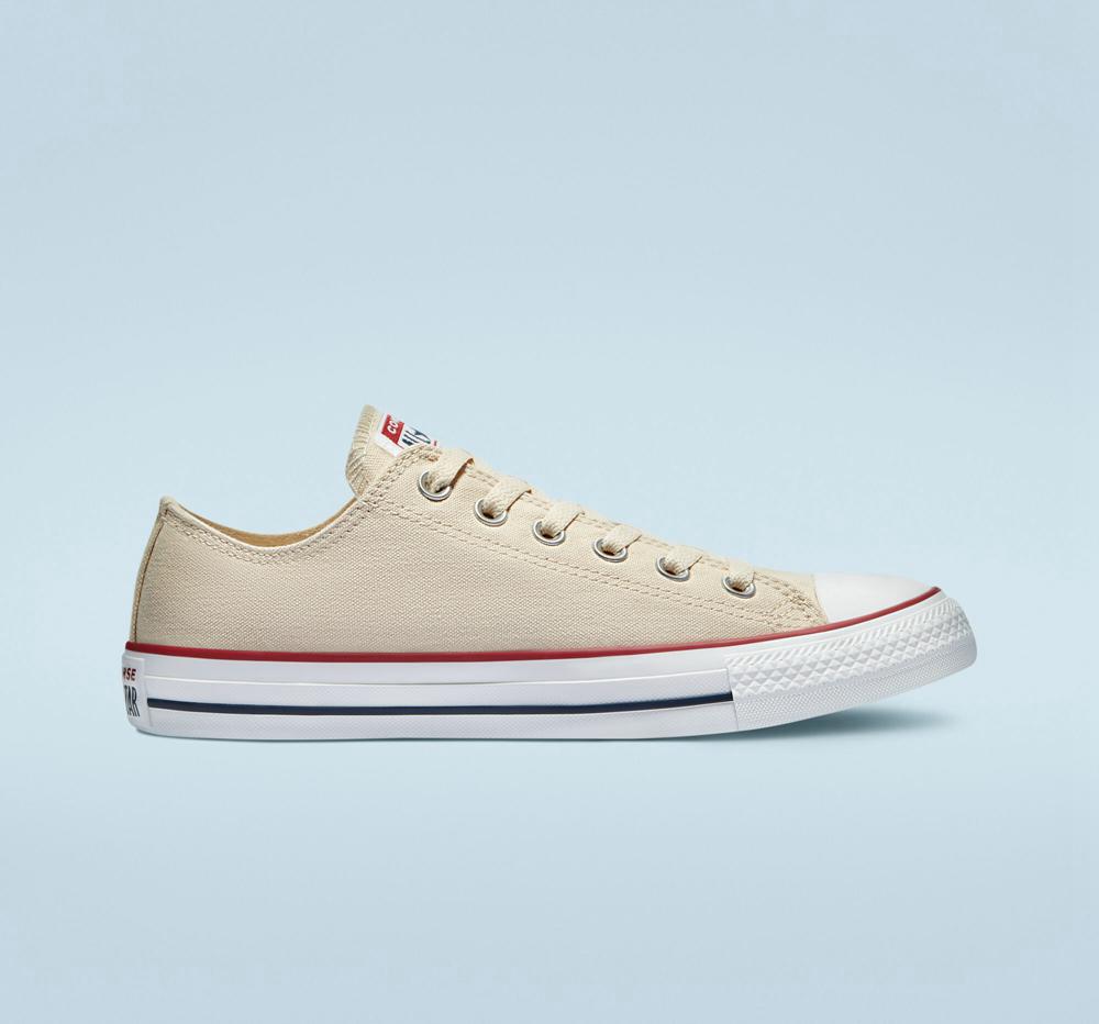 Natural Ivory Men's Converse Chuck Taylor All Star Classic Unisex Low Tops India | LQAT-90368