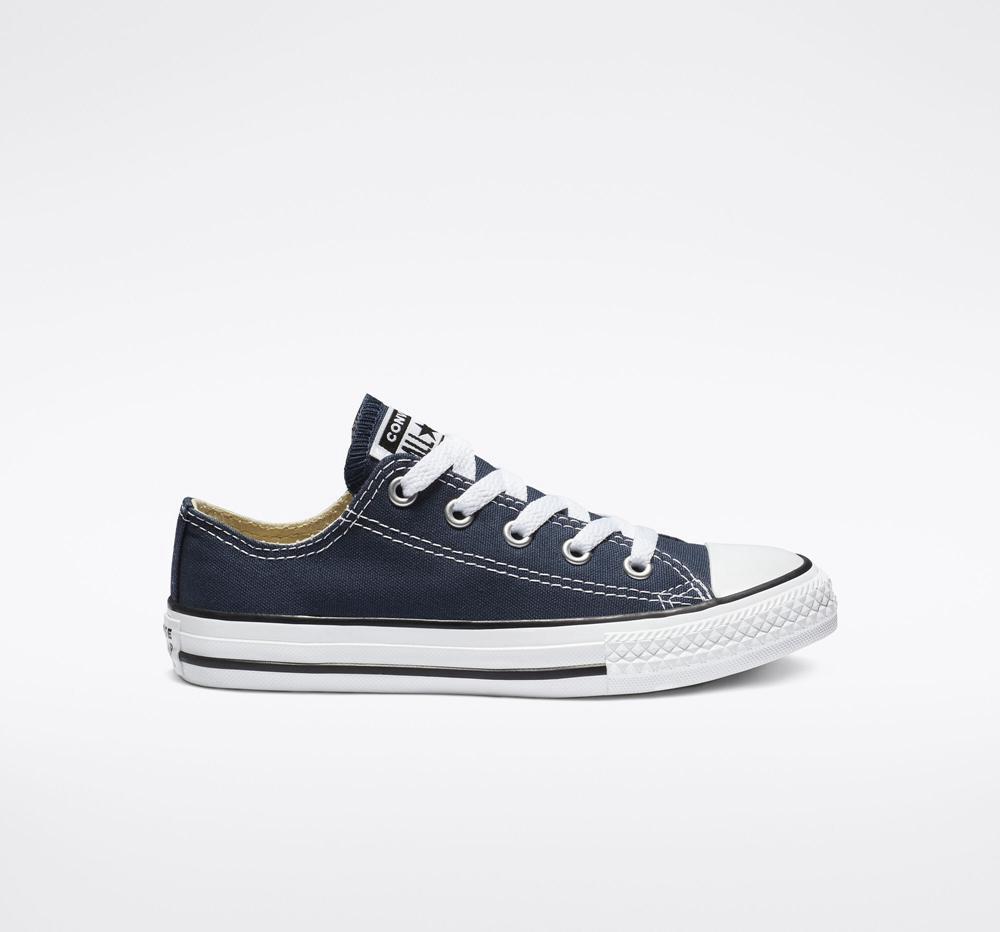 Navy Boys' Converse Chuck Taylor All Star Classic Little Kids Low Tops India | QRWF-53729