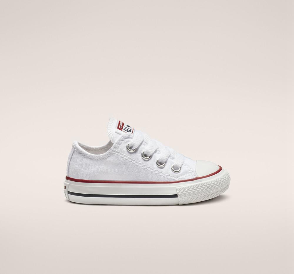 Optical White Girls' Converse Chuck Taylor All Star Classic Toddler Low Tops India | CRJE-49728