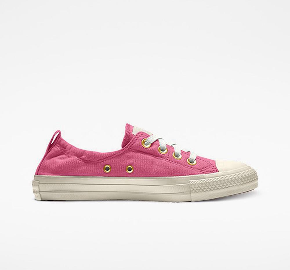 Pink Women's Converse Custom Chuck Taylor All Star Shoreline Slip By You Low Tops India | PVKX-38960