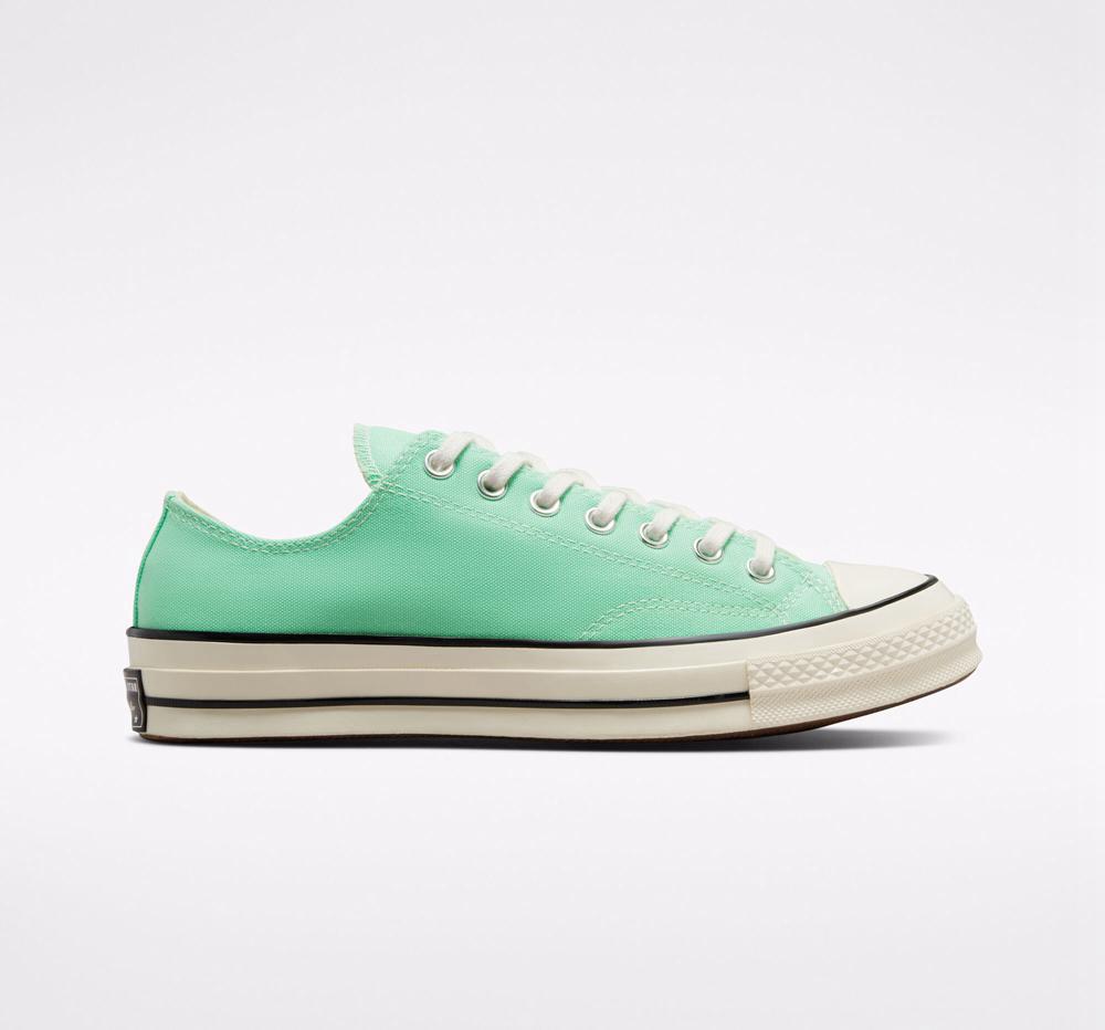 Prism Green / Egret / Black Men's Converse Chuck 70 Canvas Unisex Low Tops India | OMGW-48723