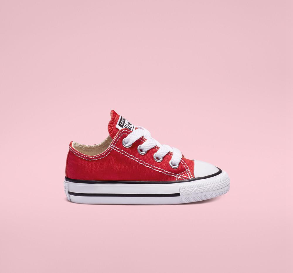 Red Boys' Converse Chuck Taylor All Star Classic Toddler Low Tops India | NYTB-38794