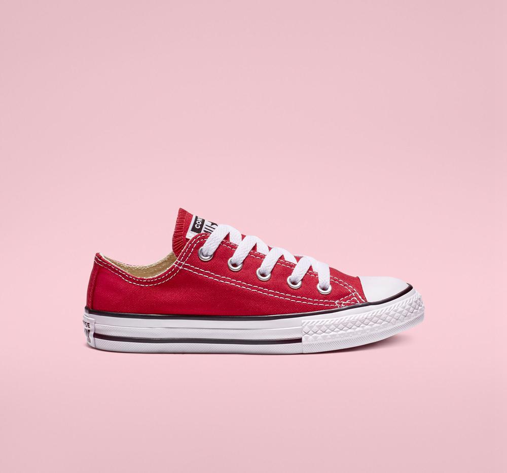 Red Boys' Converse Chuck Taylor All Star Classic Little Kids Low Tops India | XWBR-36245