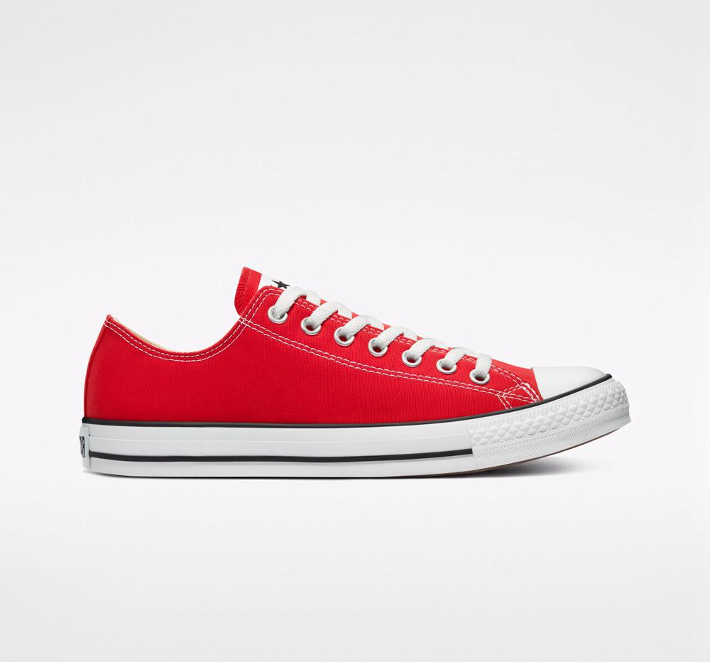 Red Men's Converse Chuck Taylor All Star Classic Unisex Low Tops India | IZMD-18956