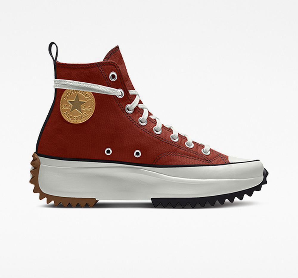 Rugged Orange Men's Converse Custom Run Star Hike By You Unisex High Tops India | ZUBF-86524