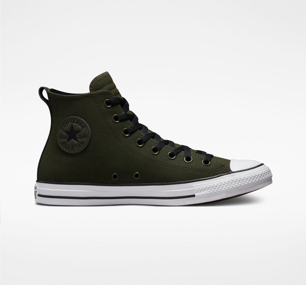 Utility Green / White / Black Women's Converse Chuck Taylor All Star Tectuff Unisex High Tops India | EBPG-37589