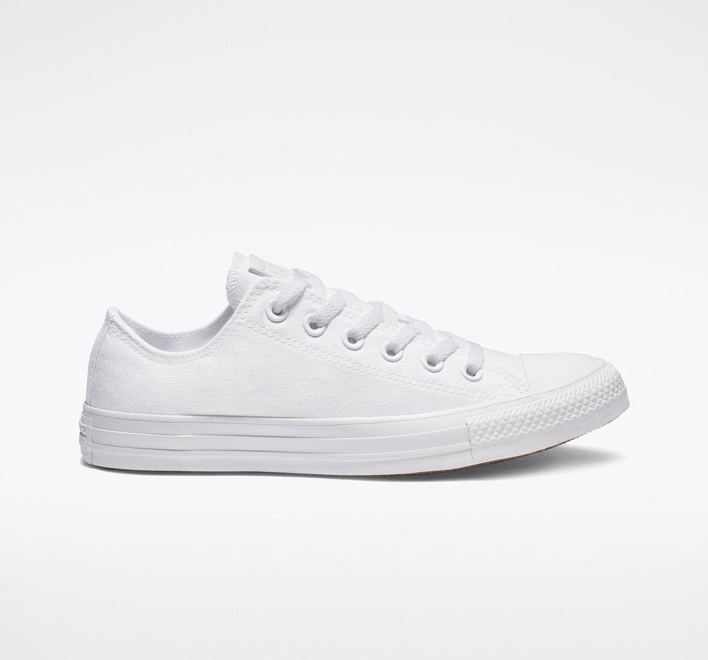 White Monochrome Men's Converse Chuck Taylor All Star Classic Unisex Low Tops India | HNYC-06853