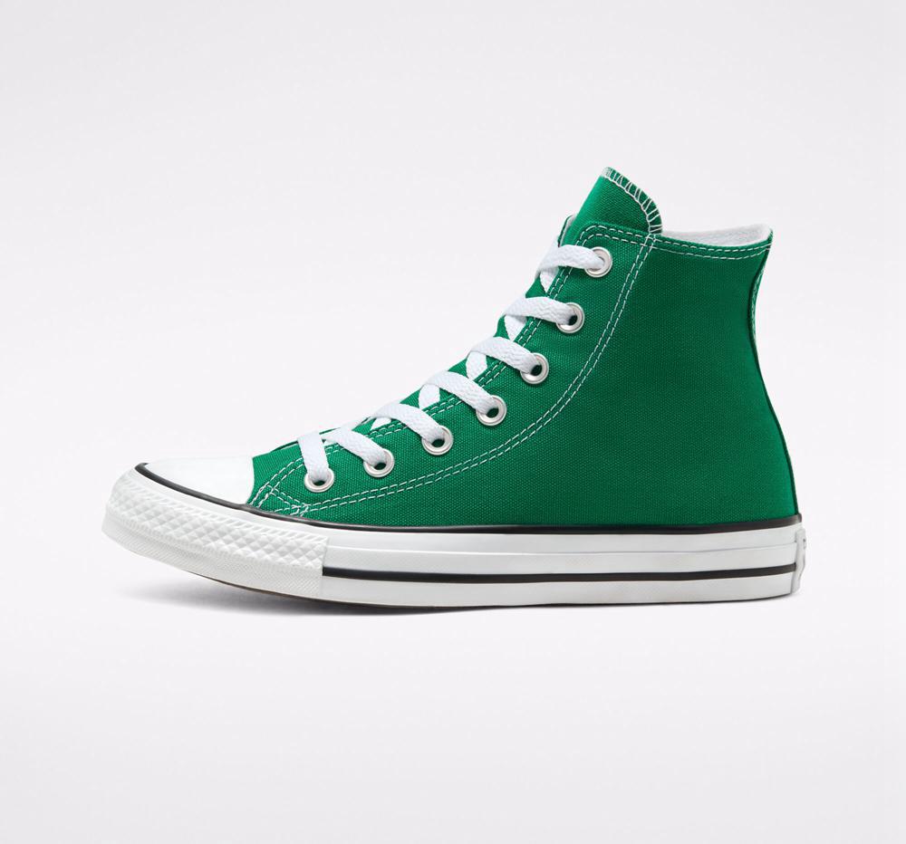 Amazon Green / White / White Men's Converse Chuck Taylor All Star Classic Unisex High Tops  India |  TUKN-32597