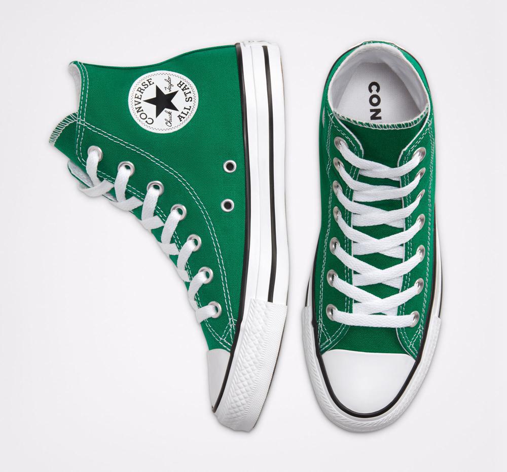 Amazon Green / White / White Men's Converse Chuck Taylor All Star Classic Unisex High Tops  India |  TUKN-32597