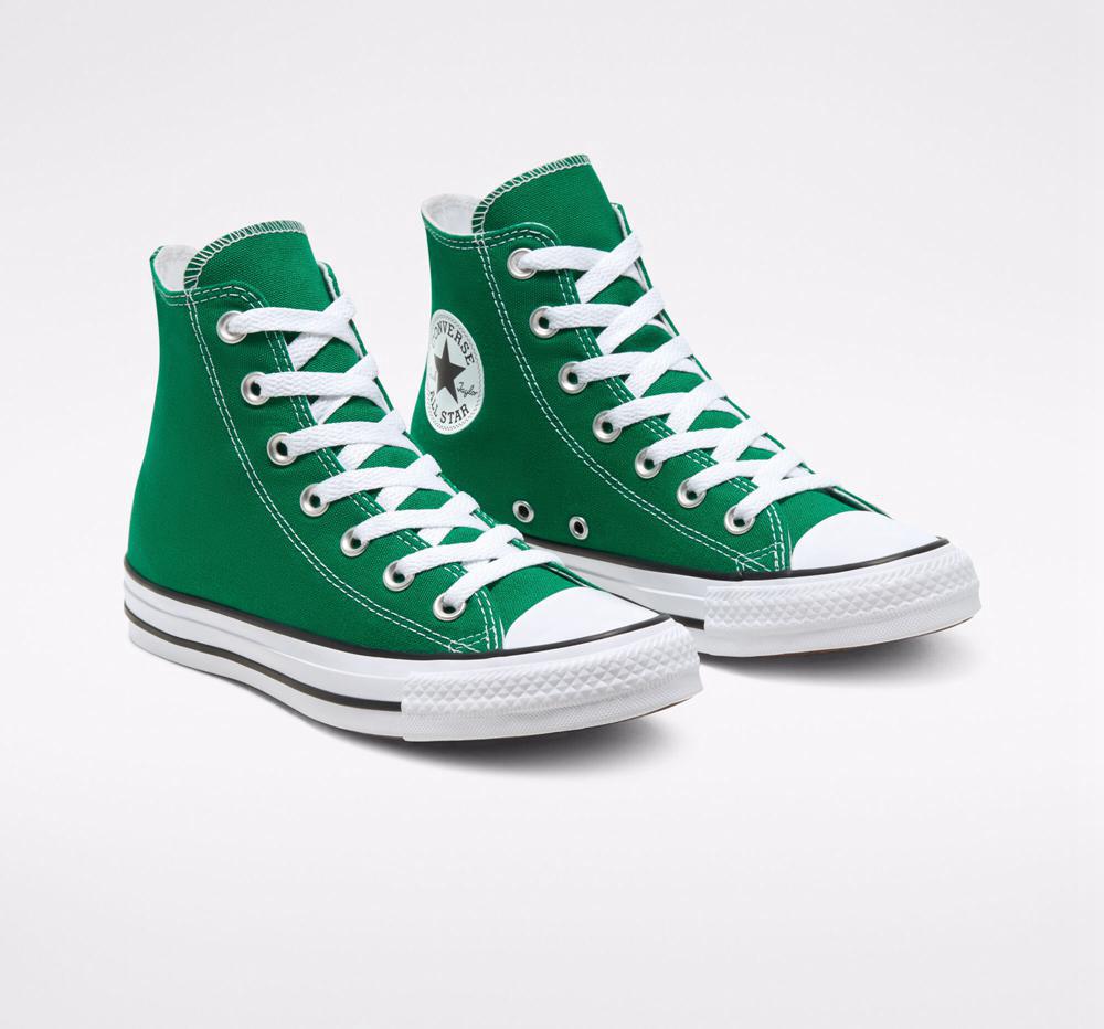 Amazon Green / White / White Men's Converse Chuck Taylor All Star Classic Unisex High Tops  India |  TUKN-32597