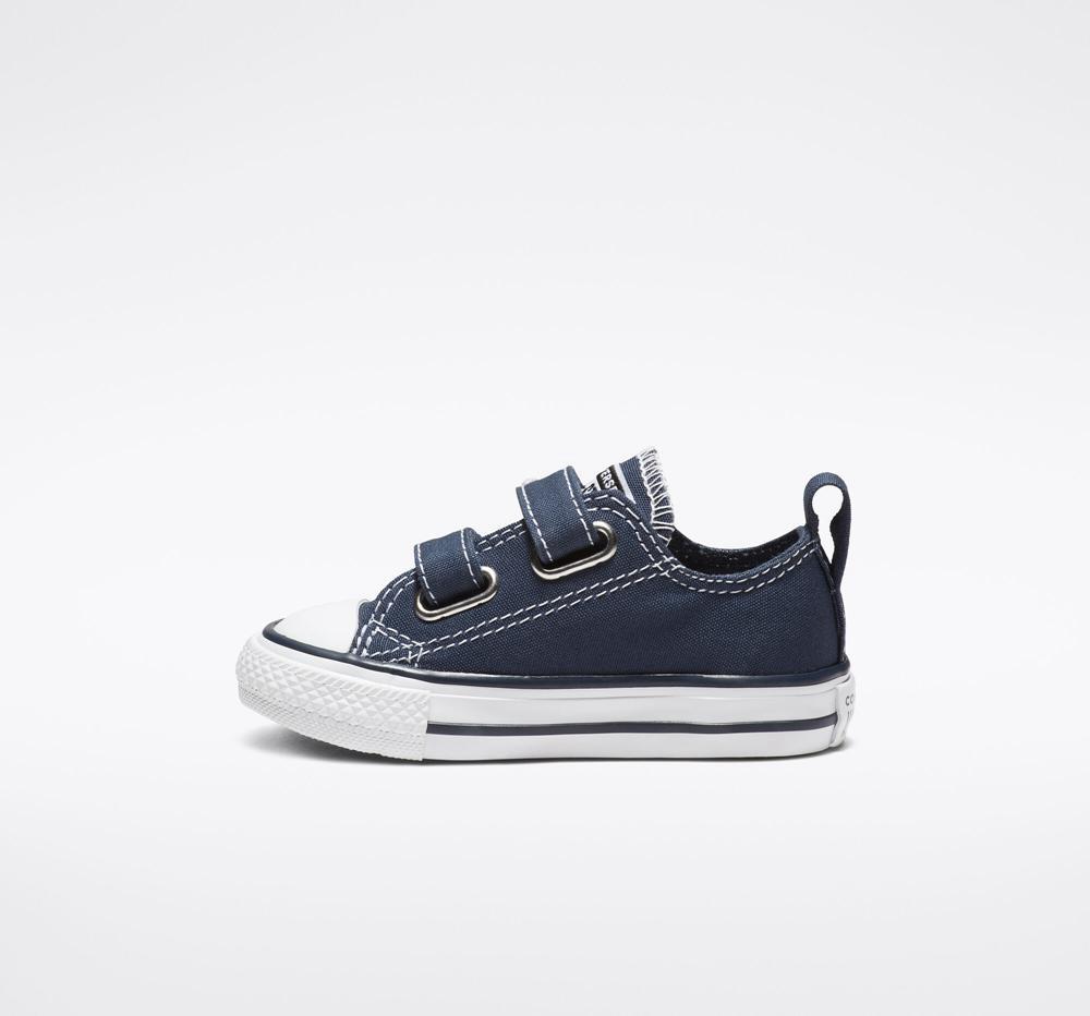 Athletic Navy / White Boys' Converse Chuck Taylor All Star Easy On Toddler Low Tops  India |  WMQT-36085