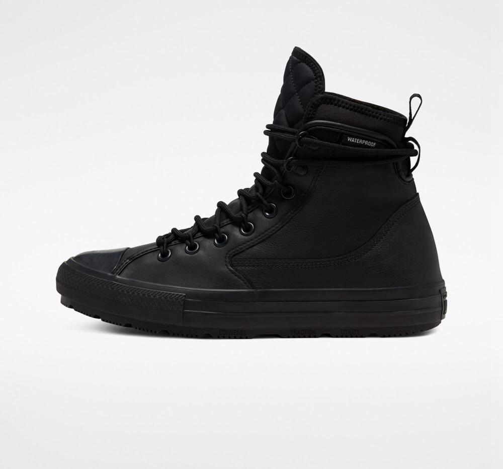 Black / Black / Black Men's Converse Chuck Taylor All Star All Terrain Counter Climate Unisex Boots  India |  MNQR-84673