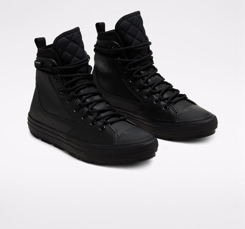 Black / Black / Black Men's Converse Chuck Taylor All Star All Terrain Counter Climate Unisex High Tops  India |  VTEO-89541