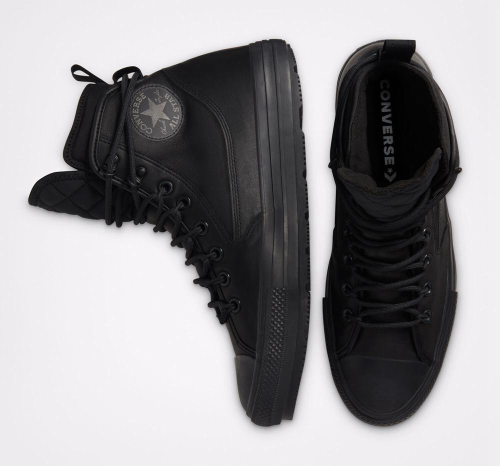 Black / Black / Black Women's Converse Chuck Taylor All Star All Terrain Counter Climate Unisex Boots  India |  BXAV-47239