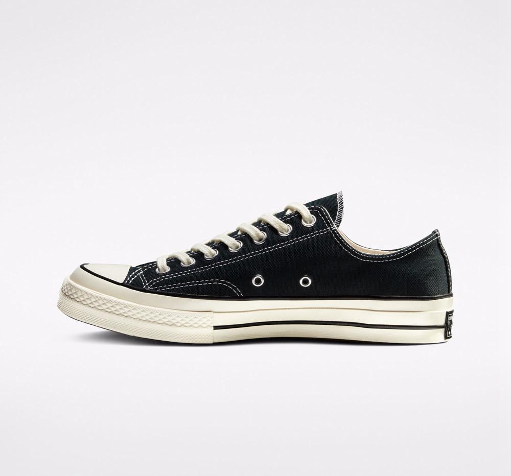 Black / Black / Egret Men's Converse Chuck 70 Vintage Canvas Unisex Low Tops  India |  YSVW-89623