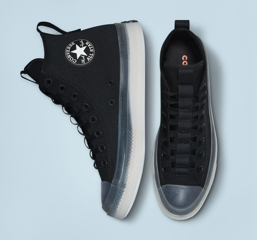 Black / Black / White Men's Converse Chuck Taylor All Star Cx Explore Unisex High Tops  India |  YWAV-48301