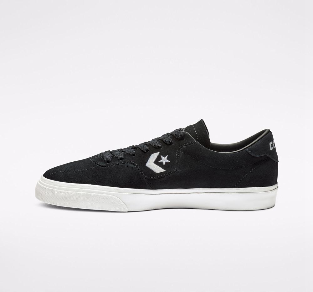 Black / Black / White Men's Converse Cons Louie Lopez Pro Skate Low Tops  India |  SYEH-02749