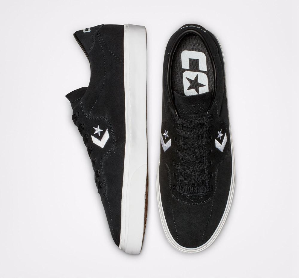 Black / Black / White Men's Converse Cons Louie Lopez Pro Skate Low Tops  India |  SYEH-02749