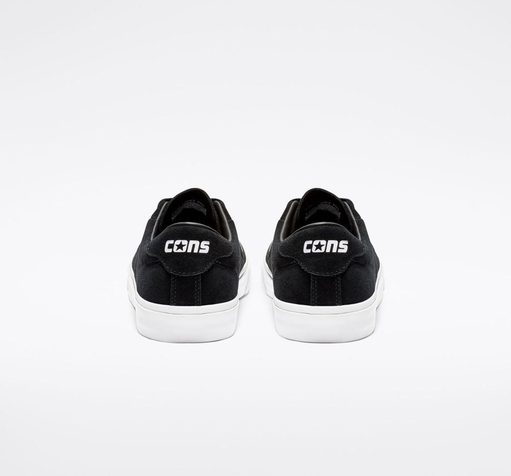 Black / Black / White Men's Converse Cons Louie Lopez Pro Skate Low Tops  India |  SYEH-02749