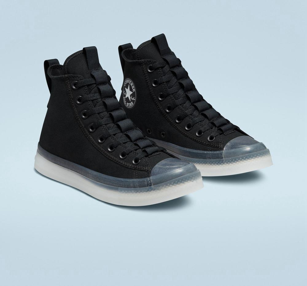 Black / Black / White Women's Converse Chuck Taylor All Star Cx Explore Unisex High Tops  India |  LACQ-28563