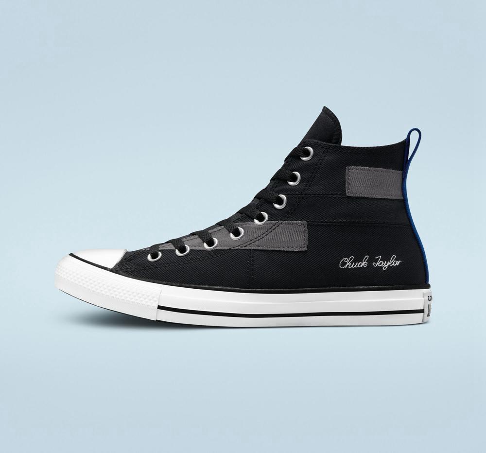 Black / Blue / White Men's Converse Chuck Taylor All Star Desert Patchwork Unisex High Tops  India |  BPIC-51407