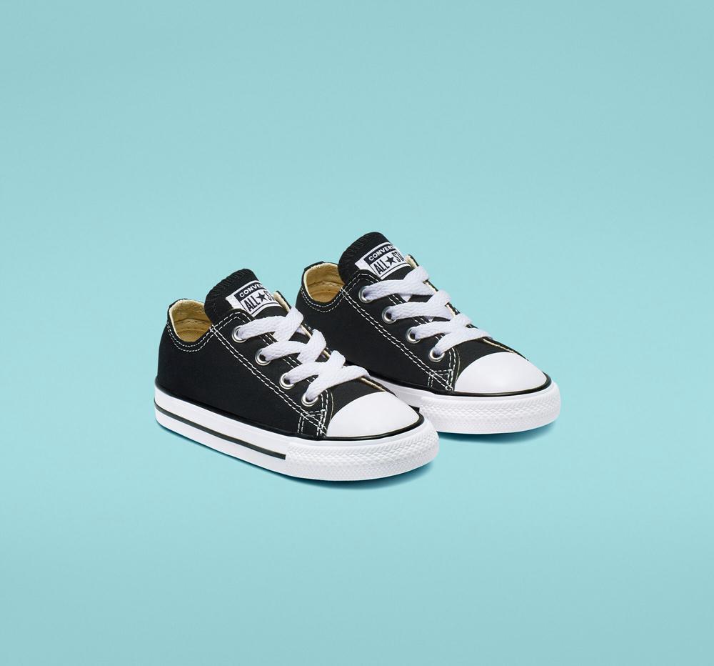 Black Boys' Converse Chuck Taylor All Star Classic Toddler Low Tops  India |  GFOU-51637