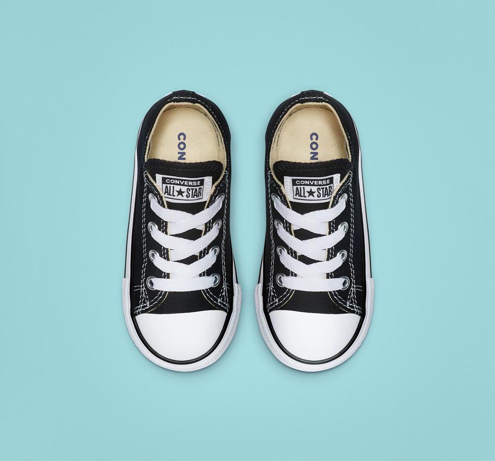 Black Boys' Converse Chuck Taylor All Star Classic Toddler Low Tops  India |  GFOU-51637