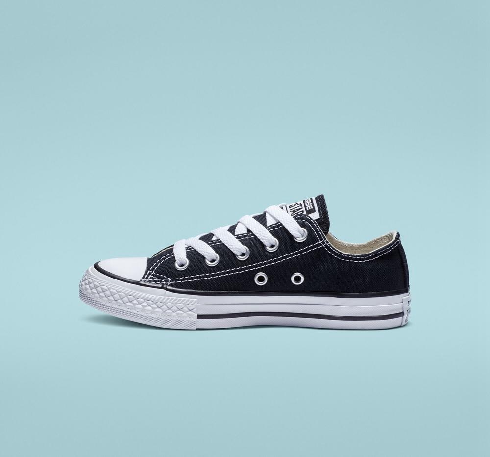 Black Boys' Converse Chuck Taylor All Star Classic Little Kids Low Tops  India |  GZKV-98045