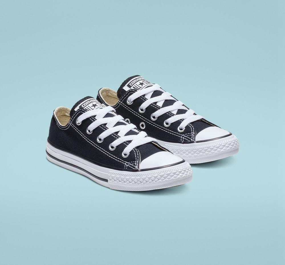 Black Boys' Converse Chuck Taylor All Star Classic Little Kids Low Tops  India |  GZKV-98045