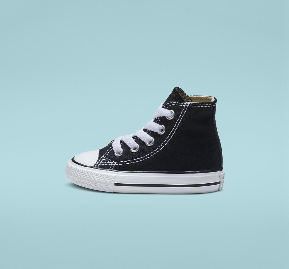 Black Boys' Converse Chuck Taylor All Star Classic Toddler High Tops  India |  OHVE-58107