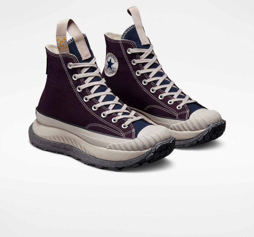 Black Cherry / Papyrus / Obsidian Men's Converse Chuck 70 At Cx Counter Climate Unisex Boots  India |  CBML-90173