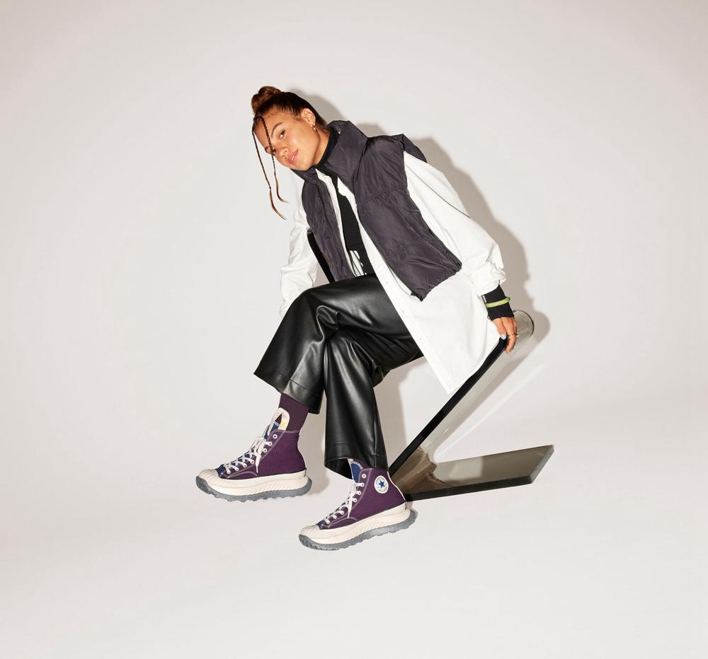 Black Cherry / Papyrus / Obsidian Women's Converse Chuck 70 At Cx Counter Climate Unisex Boots  India |  OQVZ-94760