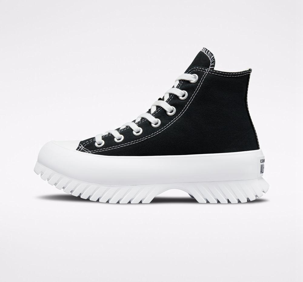 Black / Egret / White Men's Converse Chuck Taylor All Star Lugged 2.0 Unisex Boots  India |  OICN-61795